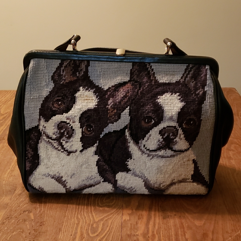 Isabella Fiore French bulldog frame handbag